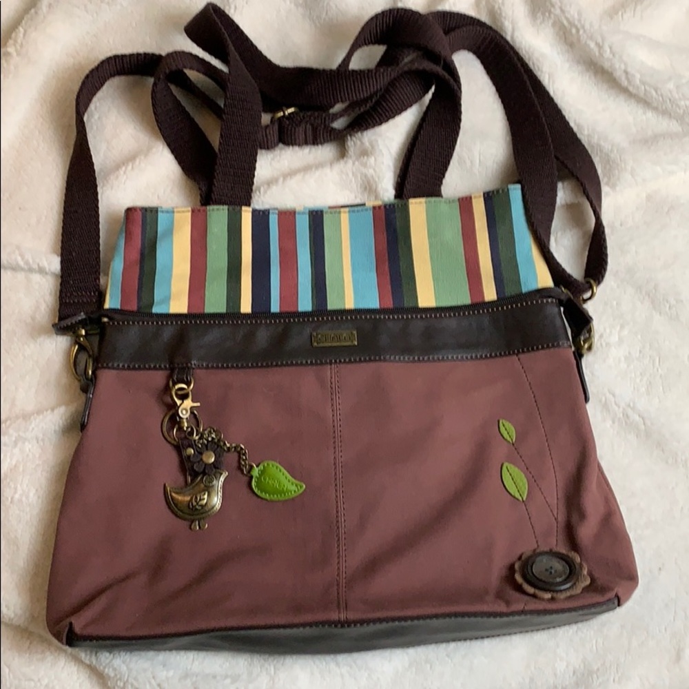Chala Large Bird Leaf Convertible Tote Purse NWOT